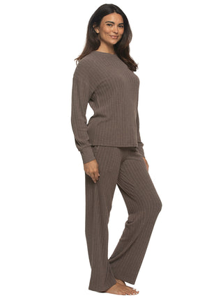 Serena Crew Neck Top & Pant Lounge Set