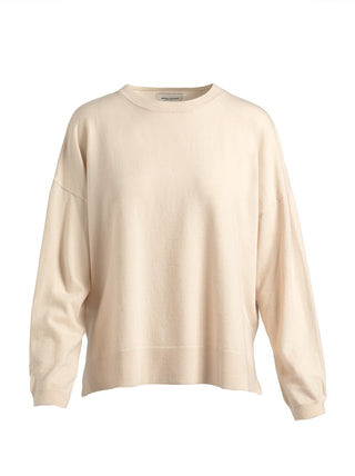 Single Stitch Relaxed Crew Neck Sweater