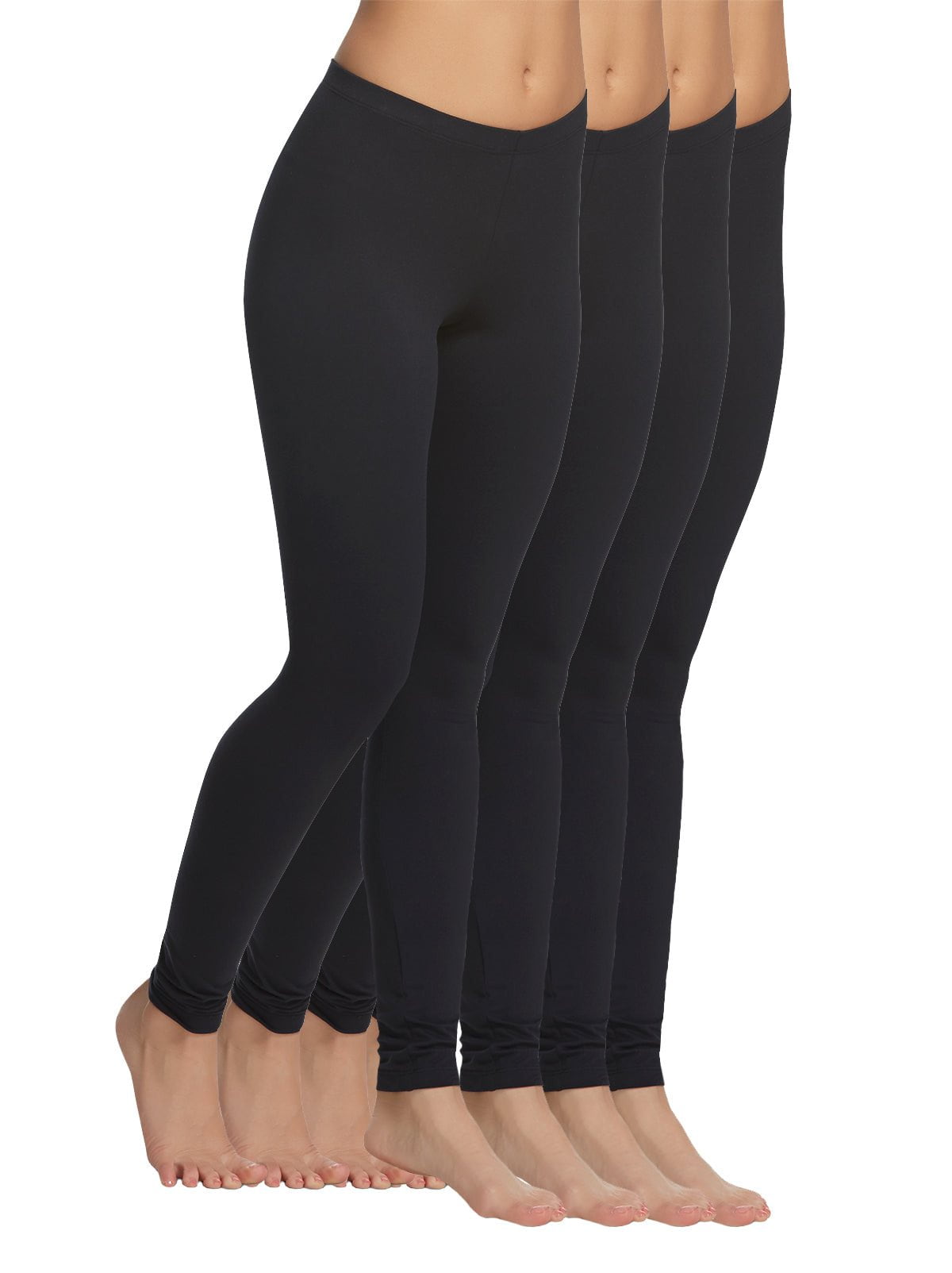 Velvety Soft Lightweight Leggings 4-Pack