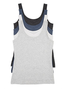 Cotton Modal Reversible Tank Top 4-Pack