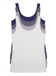 Cotton Modal Reversible Tank Top 4-Pack