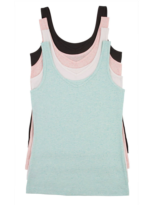 Cotton Modal Reversible Tank Top 4-Pack