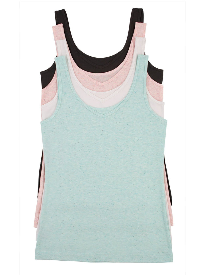 Cotton Modal Reversible Tank Top 4-Pack