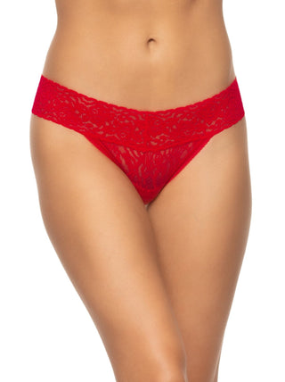 Signature Stretch Lace Low Rise Thong