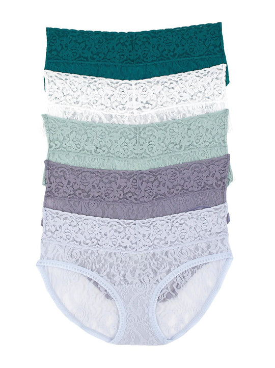 Signature Stretchy Lace Low Rise Hipster 5-Pack