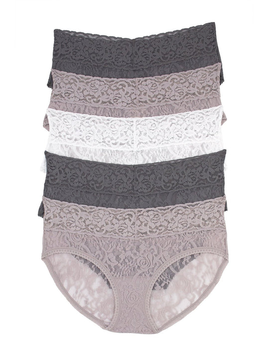 Signature Stretchy Lace Low Rise Hipster 5-Pack