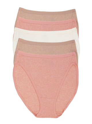 Organic Cotton Stretch Hi-Cut Panty 5-Pack