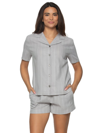 Mirielle Collar Pajama Short Set