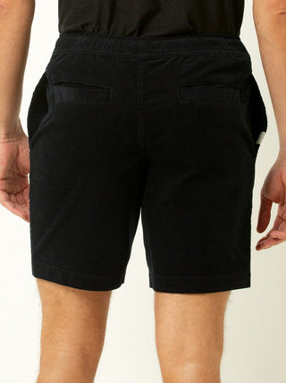 Single Stitch Drawstring Corduroy Shorts