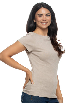 Slub Jersey Boatneck T-Shirt