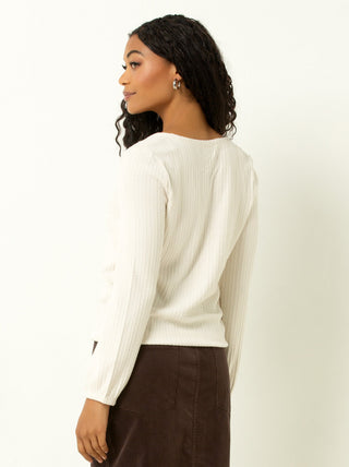 Single Stitch Cable Knit Cardigan