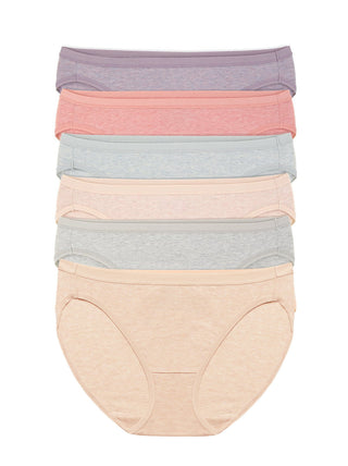 Organic Cotton Stretch Bikini 6-Pack