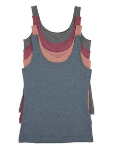 Cotton Modal Reversible Tank Top 4-Pack