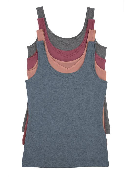 Cotton Modal Reversible Tank Top 4-Pack