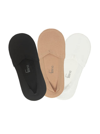 Square Cut No Slip Liner Sock 3-Pack