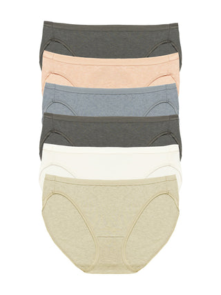 Organic Cotton Stretch Bikini 6-Pack