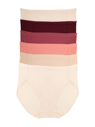 The Perfect Panty Super Stretchy Cotton Hi-Cut Brief 6-Pack