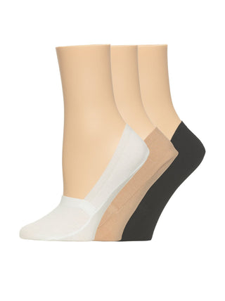 Square Cut No Slip Liner Sock 3-Pack