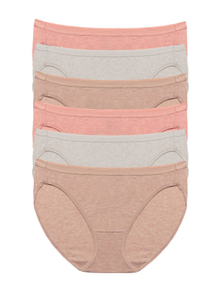 Organic Cotton Stretch Bikini 6-Pack