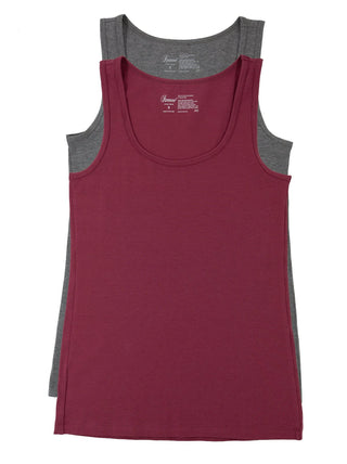 Cotton Modal Stretch Layering Tank Top 2-Pack