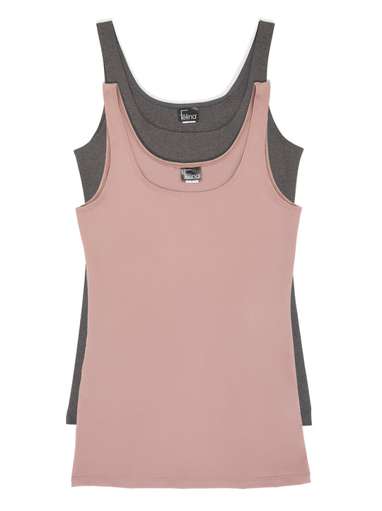 Velvety Soft Scoop Neck Tank 2-Pack