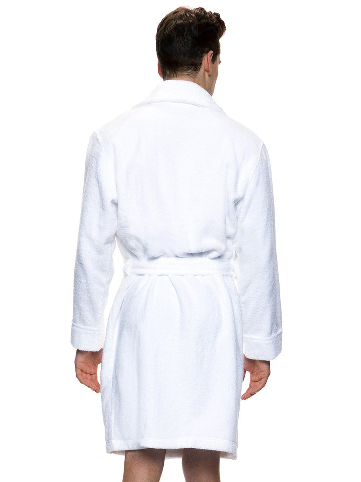Shawl Collar Terry Robe - White