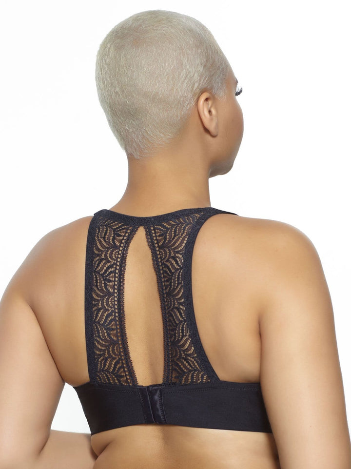 Only Hearts So Fine with Lace Racerback Bralette Black MD at