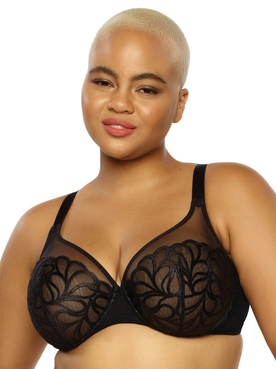 Lotus Embroidered Unlined Bra