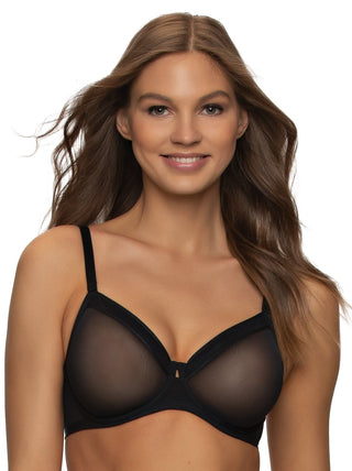 Ethereal Sheer Mesh Unlined Underwire Bra