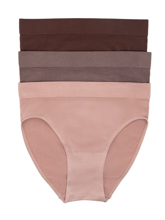 Body Smooth Hi Cut Seamless Brief Panties 3-Pack