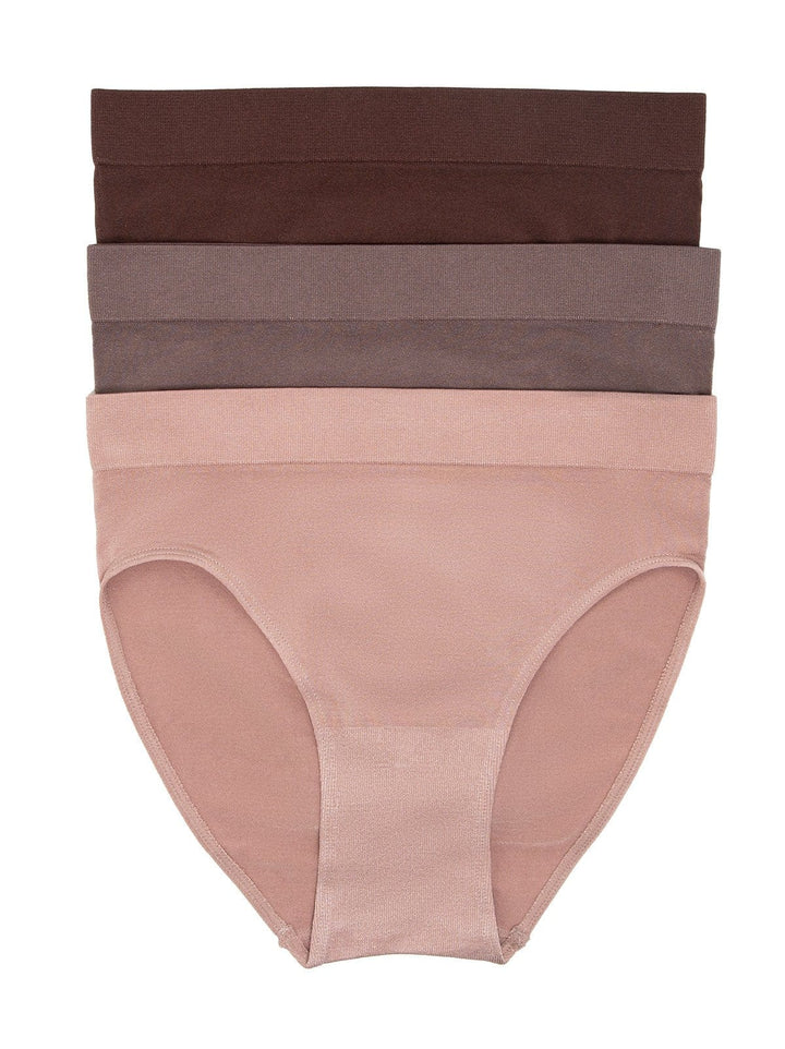 Body Smooth Hi Cut Seamless Brief Panties 3-Pack