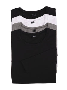 Key Item Long Sleeve Crew Neck color black gray white