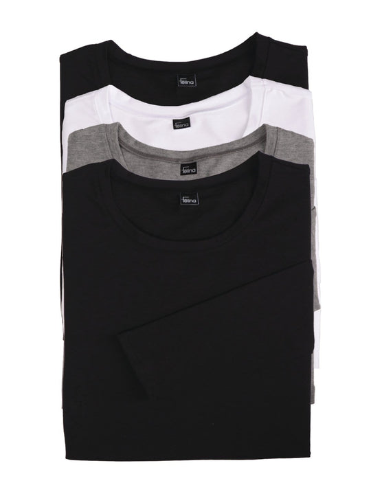 Key Item Long Sleeve Crew Neck 4-Pack