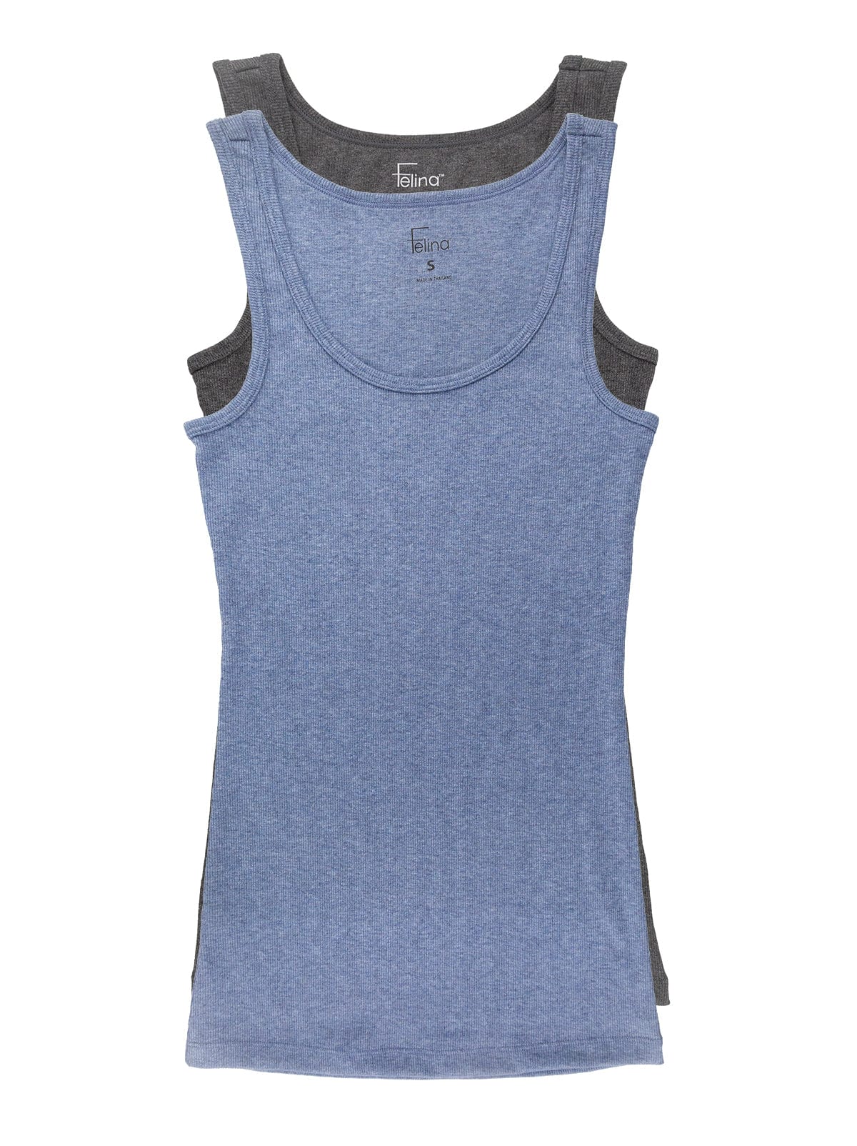 Felina Cotton Ribbed Tank Top - Class Tank Top for Women, Workout