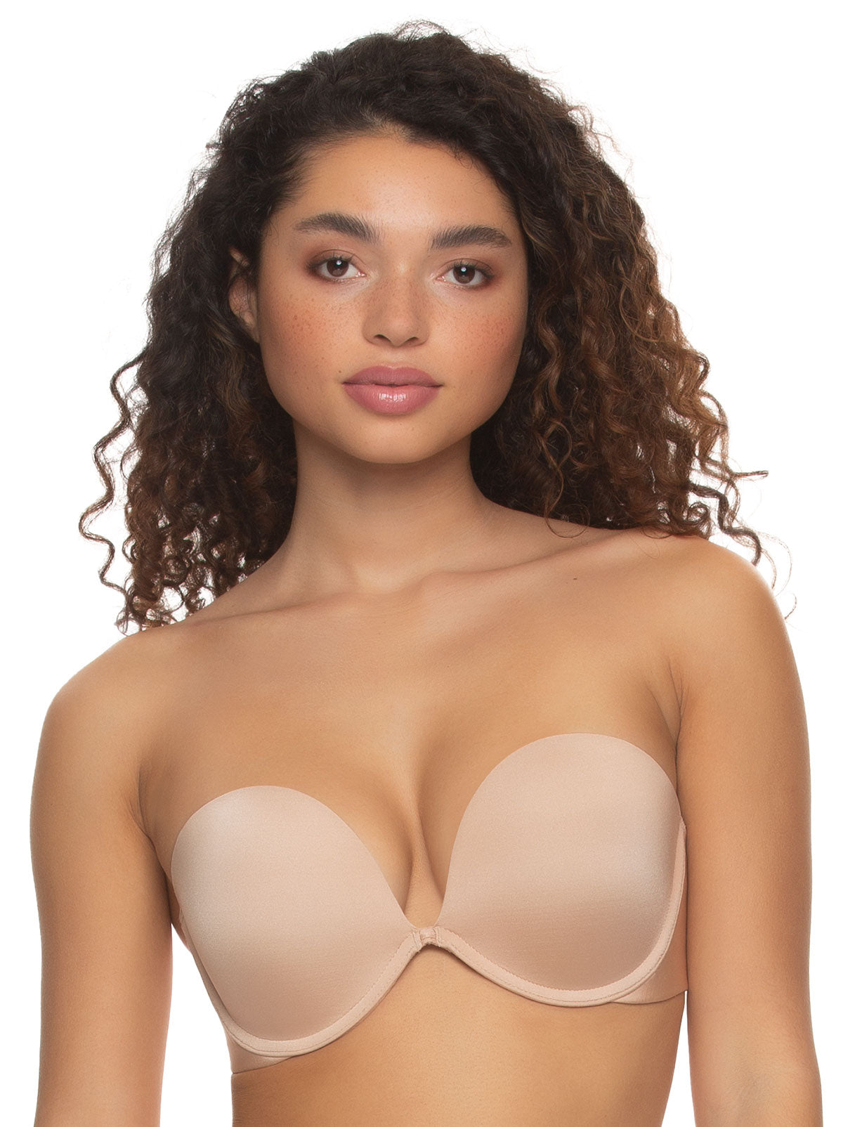 The Versatile Clear Back Strapless Push-Up Bra - Multi-Colored