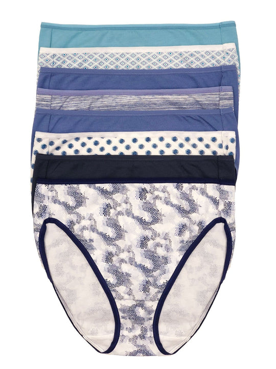 Cotton Modal Full Coverage Hi Cut 8-Pack