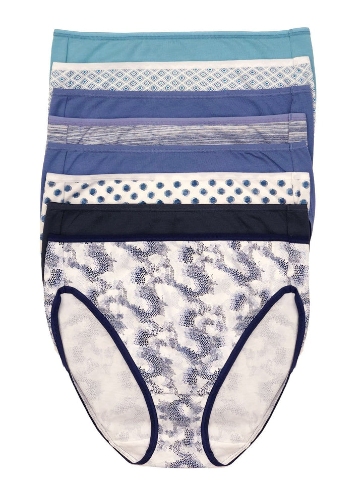 Cotton Modal Full Coverage Hi Cut 8-Pack