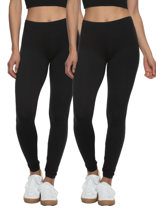 Velvety Soft Lightweight Leggings 2-Pack