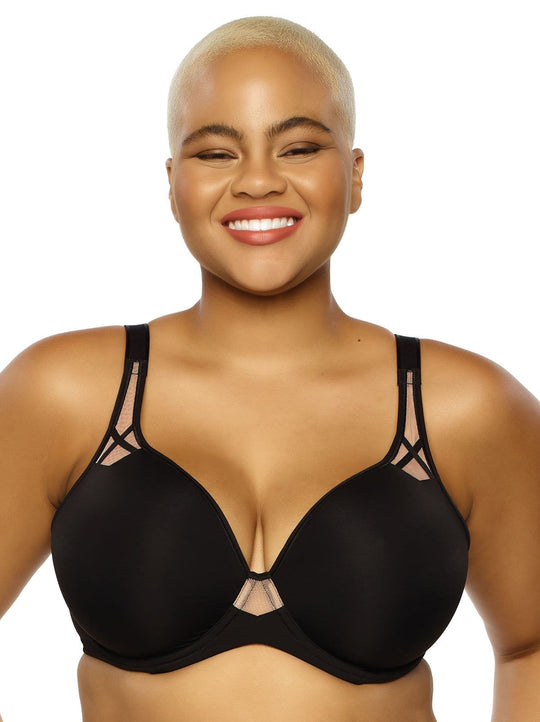 Amaranth Plush T-Shirt Bra w/ Sheer Details