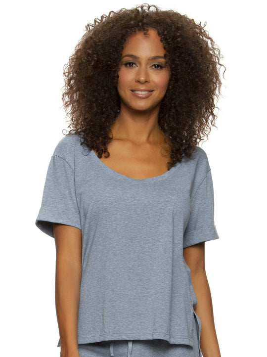 Organic Cotton Stretch Scoop-Neck Tee 2-Pack