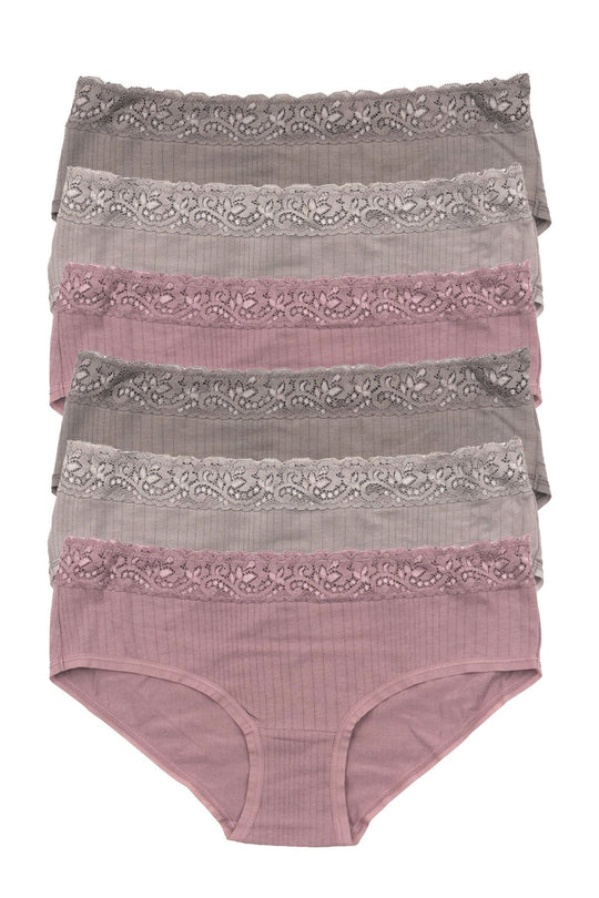 Low Rise Modal Lace Hipster 6-Pack