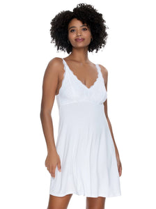 Silky Soft Chemise w/ Lace