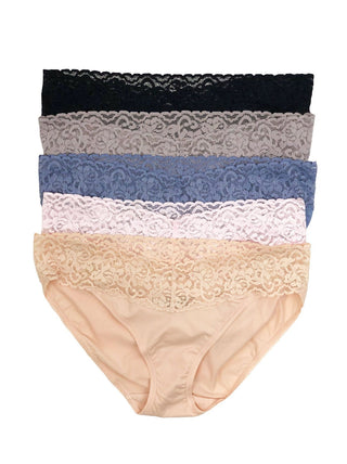 Lace Top Women's Bikini Underwear Pack