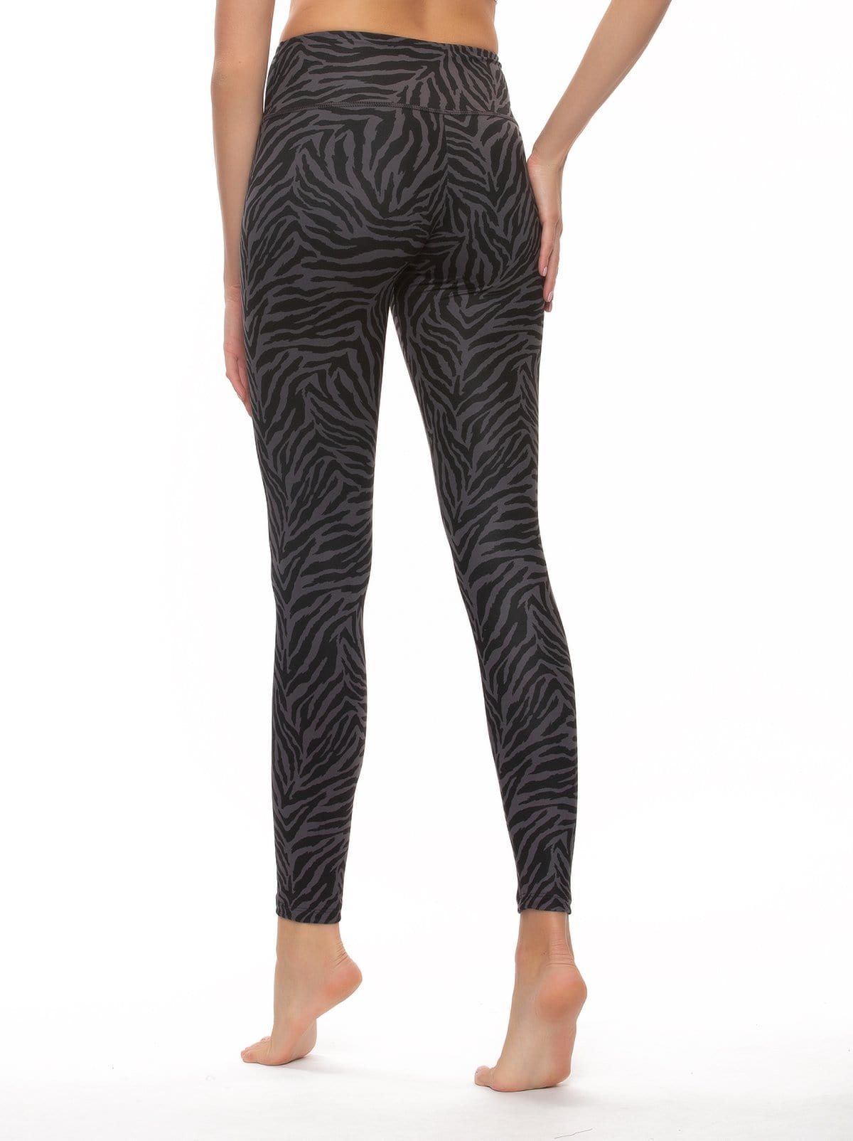 sueded legging color-quicksilver zebra