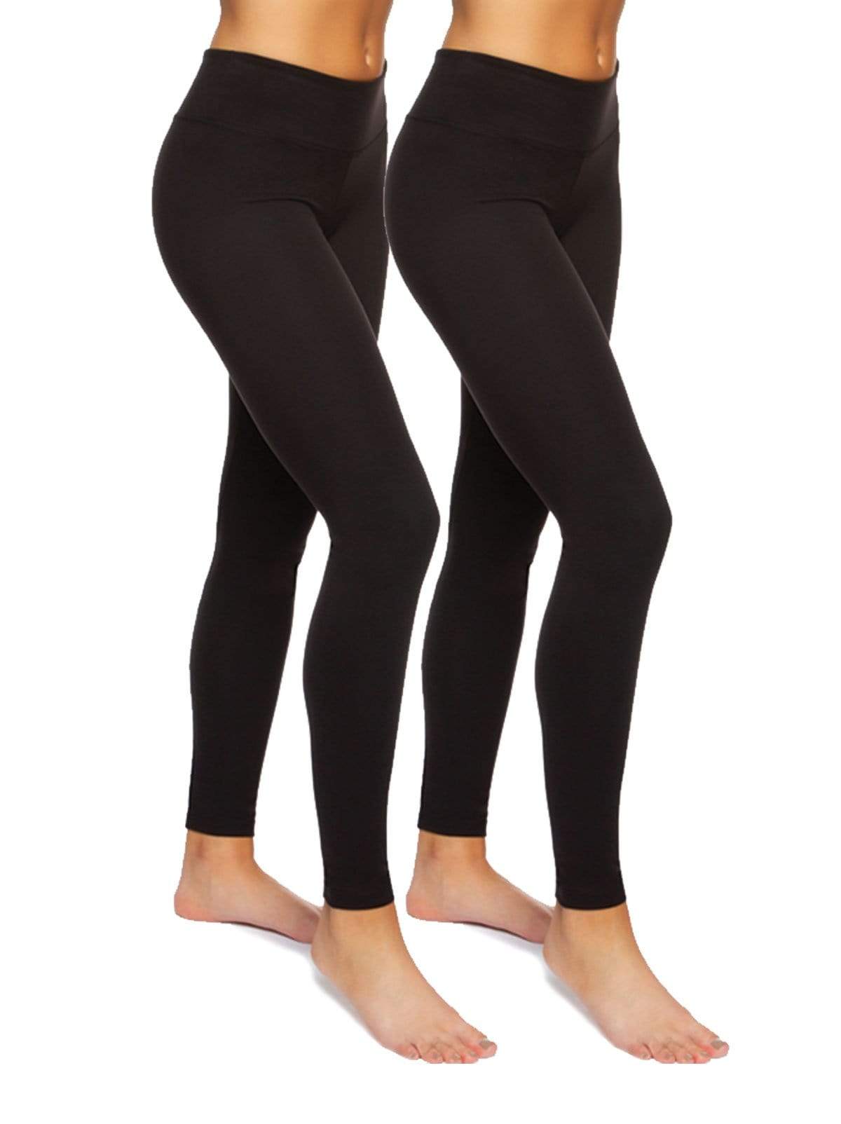 Sueded Athletic Leggings 2-Pack, Felina