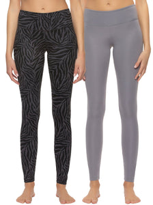 sueded legging color-quicksilver zebra