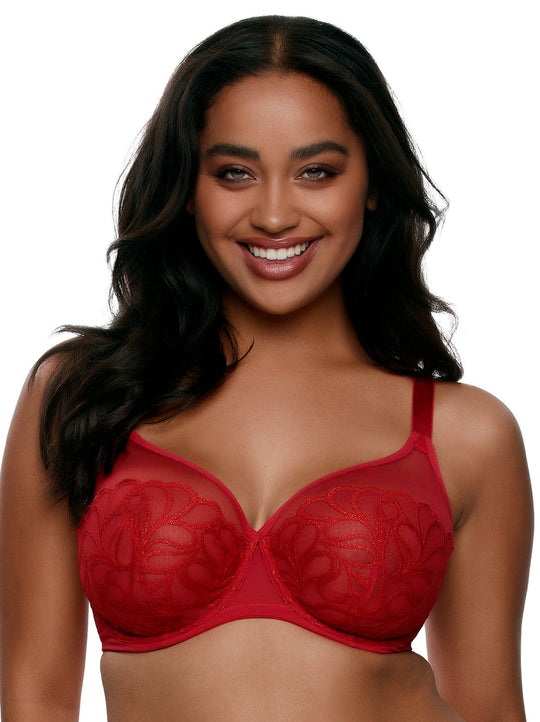 Lotus Embroidered Unlined Bra