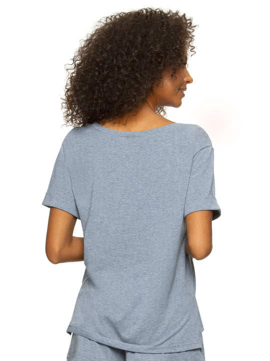 Organic Cotton Stretch Scoop-Neck Tee 2-Pack