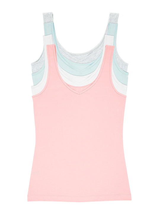Cotton Modal Reversible Tank Top 4-Pack
