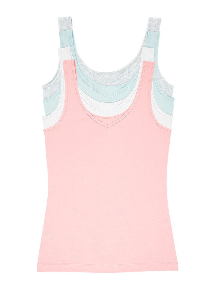 Cotton Modal Reversible Tank Top 4-Pack